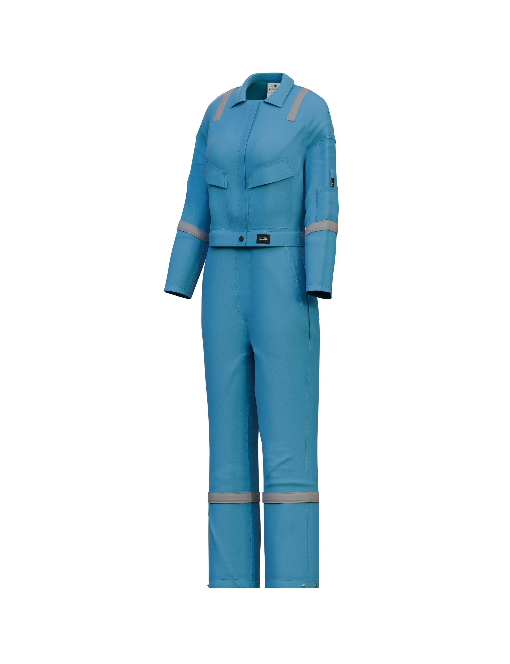 Midrian Inherent FR Ecogreen Detachable Female Coverall - Image 2