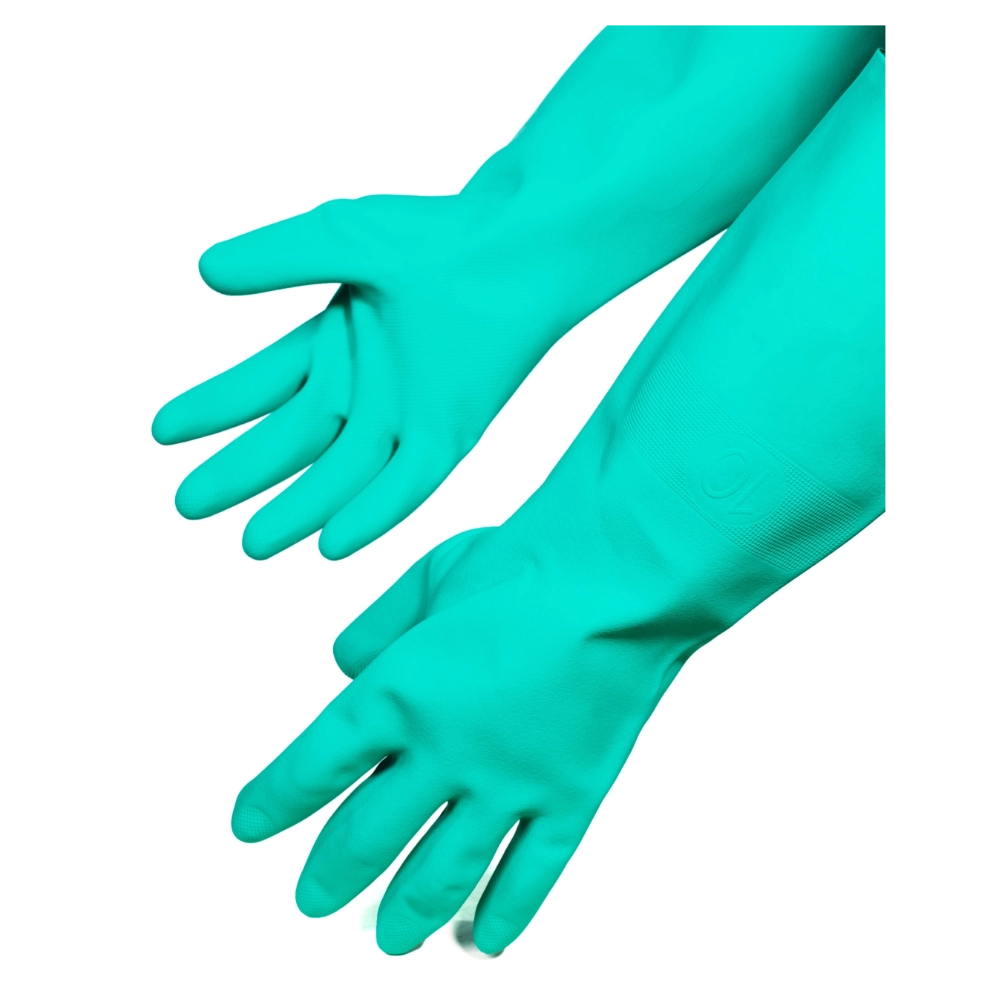 Vantage Nitrile Green 18" Gloves - Image 2
